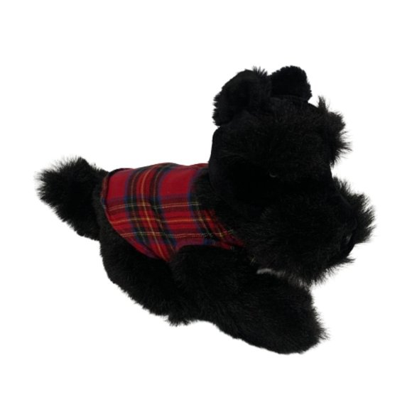 Determined Productions Black Scottish Terrier Puppy Dog Lighweight Plush EUC - Picture 1 of 11
